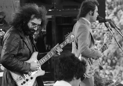 Jerry, Ned, and Bob at Kezar Stadium on March 23, 1975 (photo by Peter Simon)