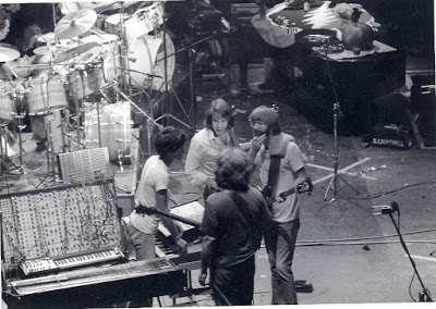 Ned, Bob, Jerry, and Phil at Winterland on October 20, 1974 (photo by Bill Magee)